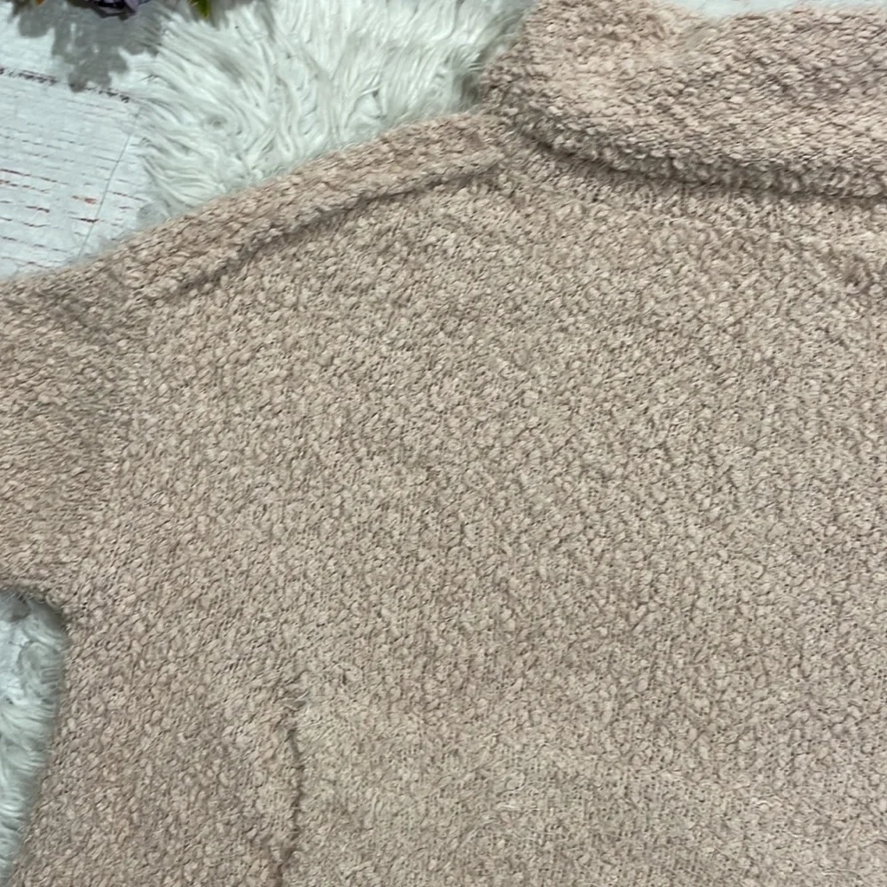 Young Fabulous & Broke Lorena Eyelash Pale Pink Oversized Sweater